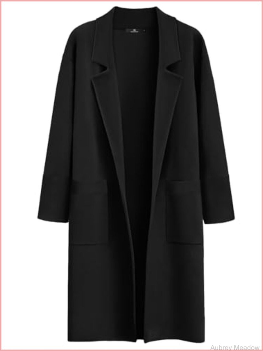 Women's Long Cardigan Sweater Shawl Collar Open Front Coat